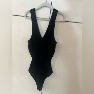 Abercrombie & Fitch Black Ribbed Top